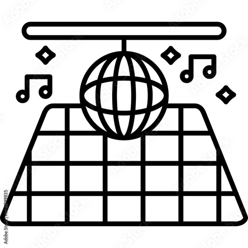 Nightclub Outline Icon