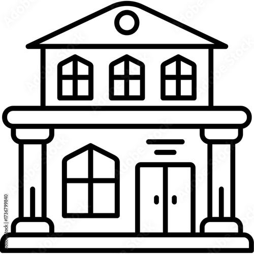 Hostel Outline Icon