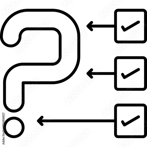 Security Question Outline Icon