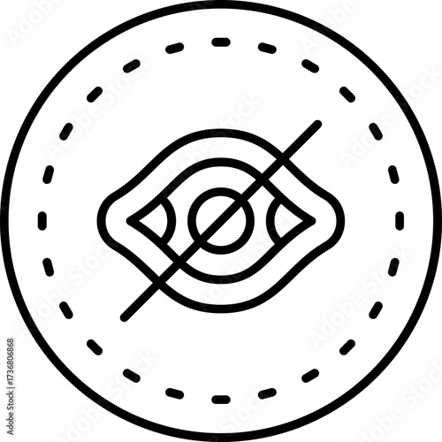 Eye Hide Outline Icon