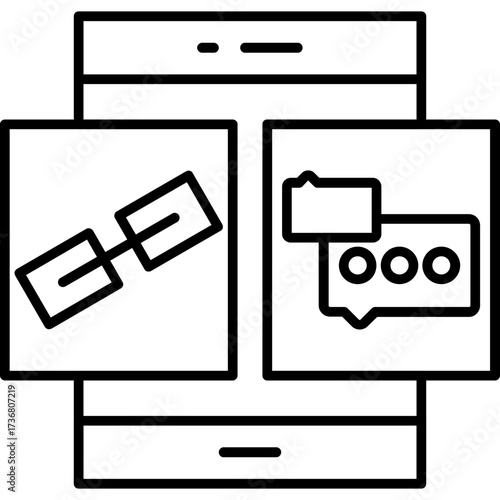 Connect App Outline Icon