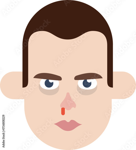 Cartoon Serious Man Avatar