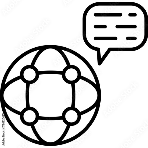 Abstract vector background featuring blue circles and molecular atom symbols in a 3d science illustration representing nuclear energy and physics technology