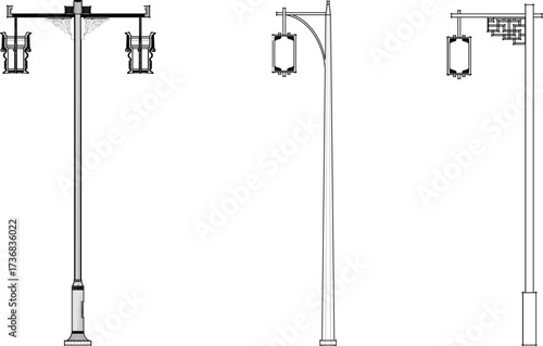 sketch vector illustration design lantern garden field old classic vintage ethnic traditional chinese 