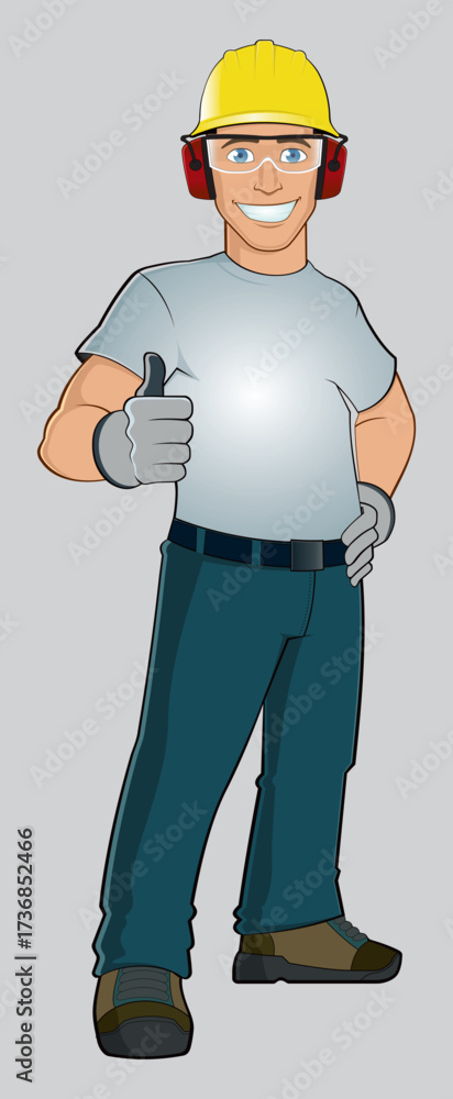 Fototapeta premium Operator maszyny produkcyjnej