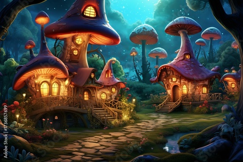 Magical Woodland Village of Gnomes