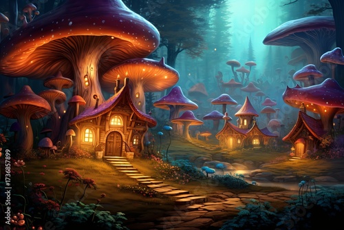 Whimsical Storybook Gnome Hamlet