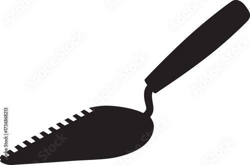 Silhouette Drywall Trowel Tools Vector Design