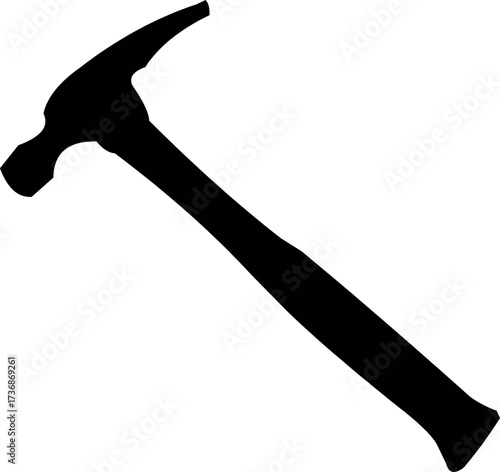 Silhouette Hammer Vector Design