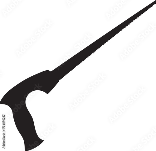 Silhouette Metal Saw Hacksaw Vector Design