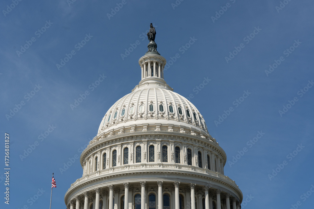 Obraz premium United States Capitol Building Dome in Washington, D.C.