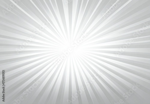 Abstract grey radial burst. Center is bright; stripes radiate from the middle to edges