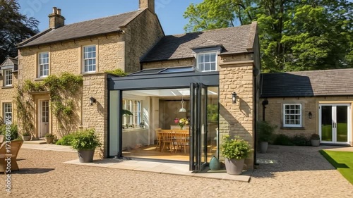 Beautiful Country House with Modern Extension and Garden.