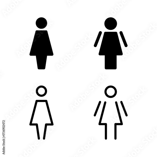 Female icon vector illustration. woman sign and symbol