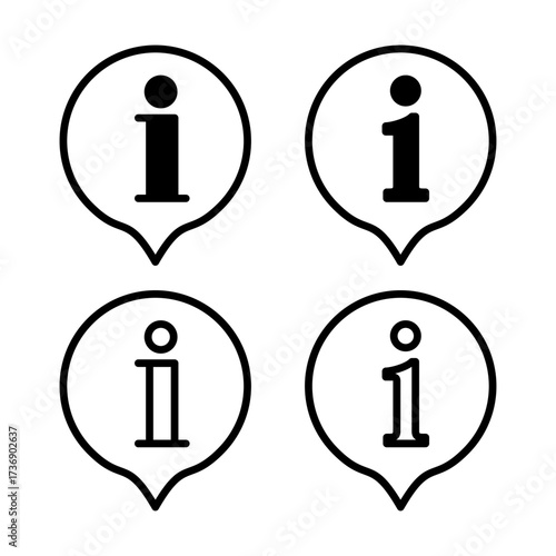 Information sign icon vector illustration. about us sign and symbol. question mark icon