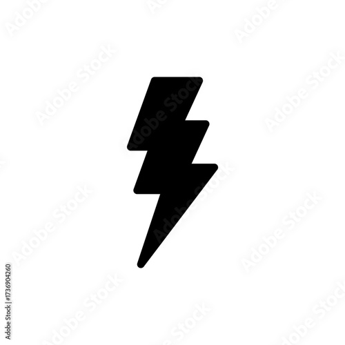 Lightning icon vector for web and mobile app. electric sign and symbol. power icon. energy sign