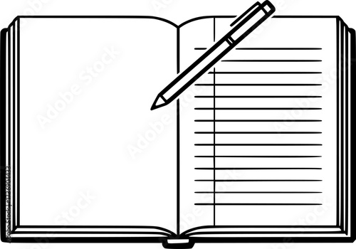 Notebook icon design illustration. icon concept in flat
