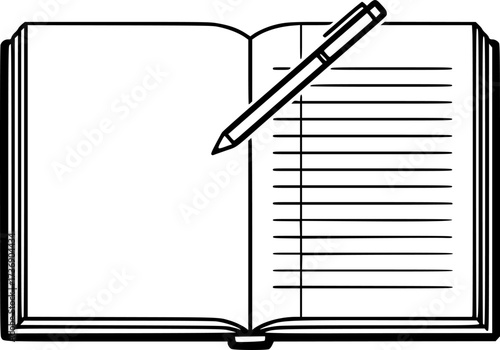 Notebook icon design illustration. icon concept in flat
