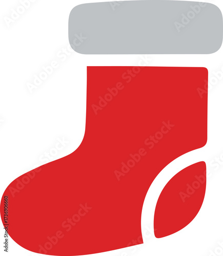 シンプルでかわいい靴下のアイコン
Simple and cute sock icon
