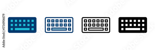 Keyboard icon vector isolated on white background. keyboard vector symbol