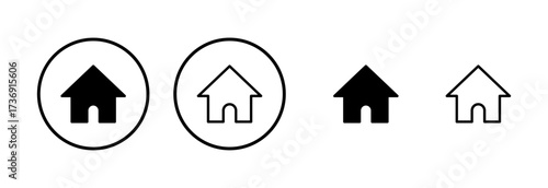 House icon logo design. Home sign and symbol