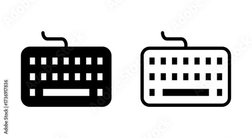 Keyboard icon symbol for apps and websites. keyboard sign and symbol
