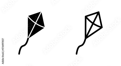 Kite icon symbol for apps and websites. kite sign and symbol