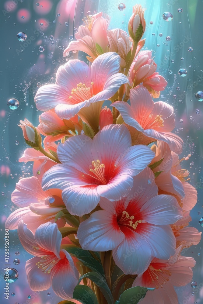 Fototapeta premium flowers in the water