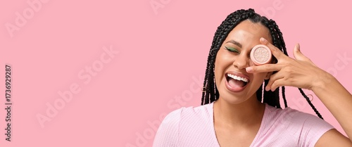 Happy African-American woma...