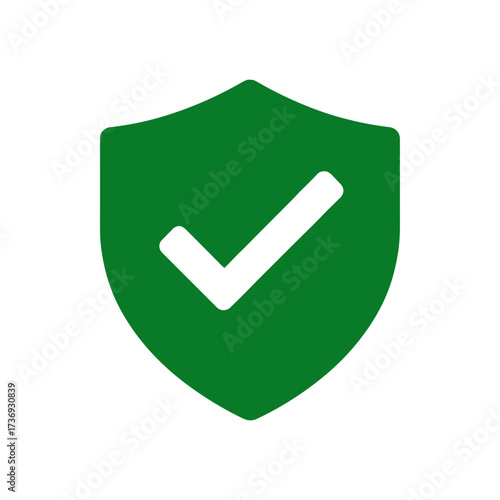 Free Download Green shield icon with check mark symbolizing security and protection   - GFXLoad
