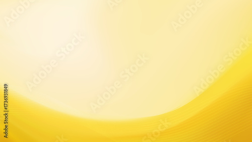 A bright and optimistic abstract background with a warm, glowing wave of golden yellow.