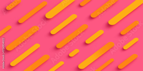 Colourful seamless pattern with pencils hearts and paper clips
