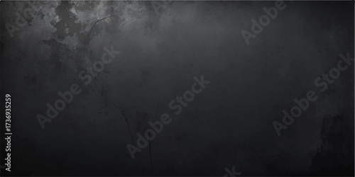 A dark vintage grunge wall texture is like an old blackboard or paper backdrop with a blank chalk surface for your design