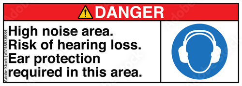 013 DANGER High noise area Ri...