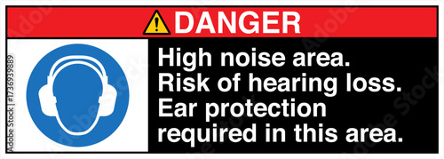 012 DANGER High noise area Ri...