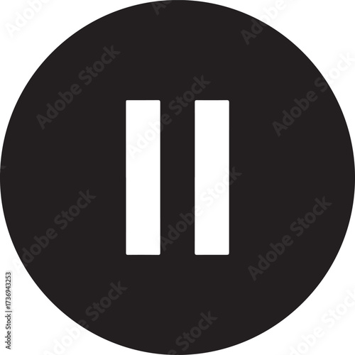 Pause Button Icon illustration vector
