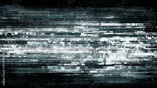 Abstract digital glitch art background with dark textures and lines  