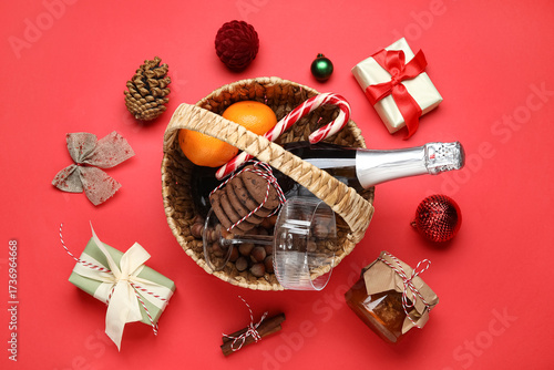Festive christmas holiday g...