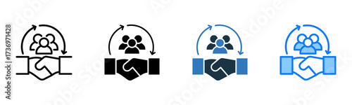 Client Relationships icon multiple style 