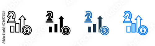 Growth Strategy icon multiple style 