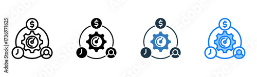 Resource Optimization icon multiple style 