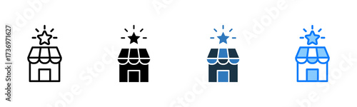 Market Leadership icon multiple style 