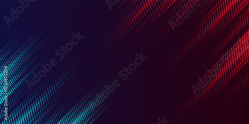 Abstract red and cyan blue speedline grunge background. Grunge sport style. Modern design red versus blue concept.
