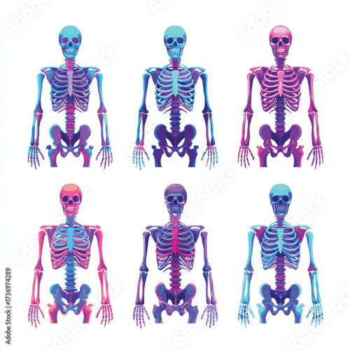 Detailed silhouette illustration of a human back skeleton isolated on a clean white background for design isolated on white background