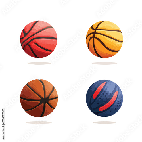 Dynamic basketball silhouette in motion isolated on a clean white background for versatile design use isolated on white background