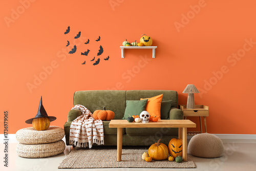 Interior of living room dec...