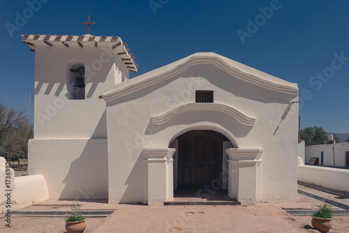 White-plastered colonial chapel
