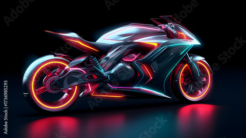 red racing car on black