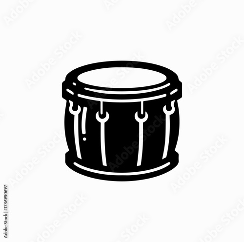 Jamaican Drum Silhouette – Bongo and Steel Drum Percussion Icon