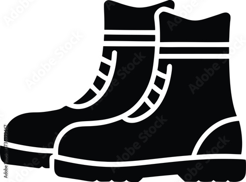 Snow Boots Vector Icon.
